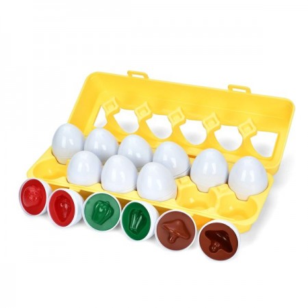 Сортер-пазл яйцо BabyToys LB33-3A фрукты овощи 12шт Сортер-пазл яйцо BabyToys LB33-3A фрукты овощи 12шт