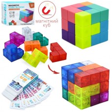 Магнитный куб-головоломка BabyToys 2021-8 с карточками