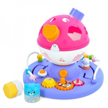 Игра QX-91215E шар на подставке, в19-ш25см, музыка, свет, шестерни, сортер, фигуры 4шт (погремушка), лабиринт, 2 цвета, на бат-ке, в кор-ке Игра QX-91215E шар на подставке, в19-ш25см, музыка, свет, шестерни, сортер, фигуры 4шт (погремушка), лабиринт, 2 цвета, на бат-ке, в кор-ке