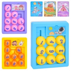 Логічна гра 2в1 п'ятнашки та лабіринт BabyToys R138-49 для дітей від 3 років