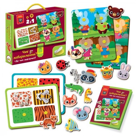 Игра развивающая Vladi Toys с липучками. Чья окраска? Где чья мордашка? VT1310-06 Игра развивающая Vladi Toys с липучками. Чья окраска? Где чья мордашка? VT1310-06