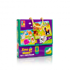 Игра с липучками "Кто живет?" VT1302-26 Игра с липучками "Кто живет?" VT1302-26