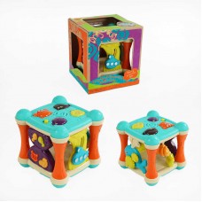 Сортер куб музыкальный BabyToys 9910 разноцветный Сортер куб музыкальный BabyToys 9910 разноцветный