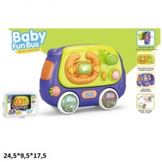 Игрушечный автобус сортер BabyToys с музыкой и светом Игрушечный автобус сортер BabyToys с музыкой и светом