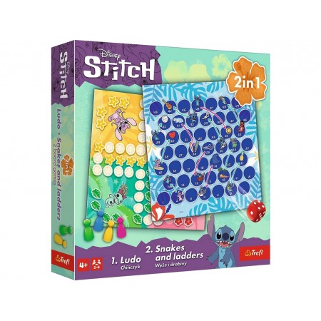 Настольная игра 2 в1 Stitch "Ходилка" 02656