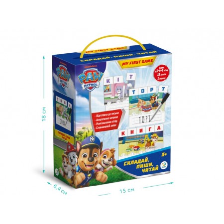 Навчальна гра Paw Patrol Складай, пиши, читай, DoDo 200622 Навчальна гра Paw Patrol Складай, пиши, читай, DoDo 200622