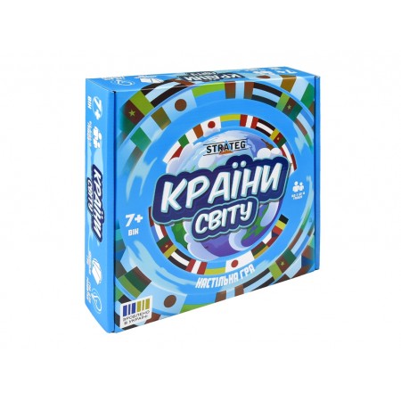 Настольная игра учебная Страны мира, карты и викторина, Strateg 30952