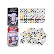 Домино Double Six Color Dot в металлической коробке 501070