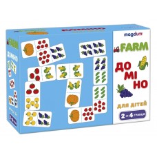 Игра настольная развивающая Домино Фрукты-овощи Magdum ME5032-23