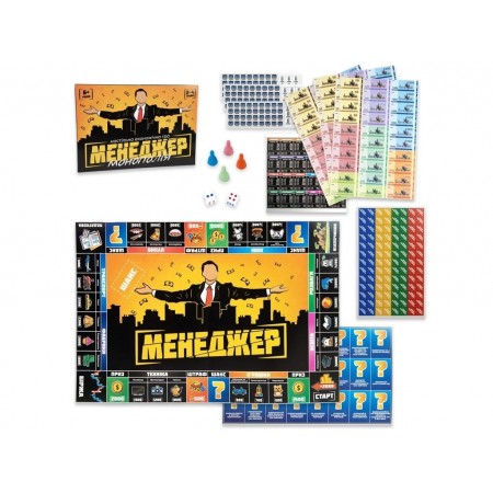 Настільна гра Менеджер Strateg 30342 Настільна гра Менеджер Strateg 30342