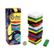 Настольная игра Colors Jenga 48 брусков Strateg 30717 Настольная игра Colors Jenga 48 брусков Strateg 30717