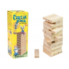 Настольная игра Cheese Jenga 48 брусков Strateg 30718 Настольная игра Cheese Jenga 48 брусков Strateg 30718