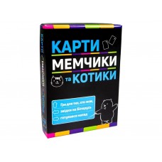 Настольная игра Карты мемчики и котики Strateg 30729 Настольная игра Карты мемчики и котики Strateg 30729