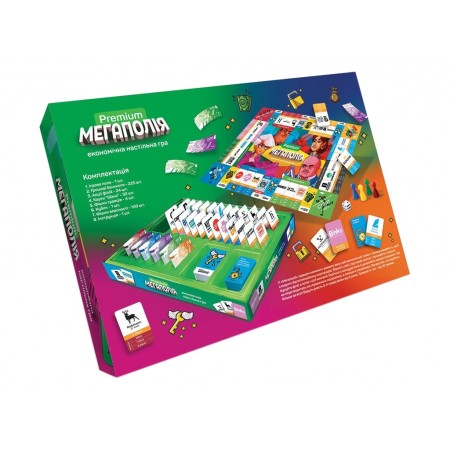 Настольная развлекательная игра Мегаполия Premium Danko Toys G-MP-01-01U Настольная развлекательная игра Мегаполия Premium Danko Toys G-MP-01-01U