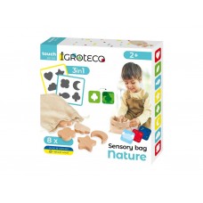 Развивающая игра Сенсорный мешочек Природа 5в1, 8 деталей, Igroteco 900590