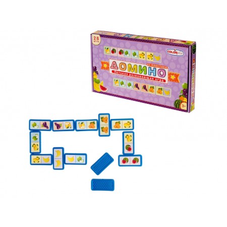 Дитяча гра доміно Фрукти Colorplast 1-092 Дитяча гра доміно Фрукти Colorplast 1-092