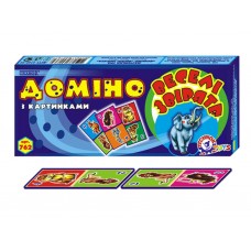 Домино с картинками маленькое Веселые зверята, Технок 0762