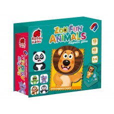 Игра настольная Магнитная игра, Веселые зверьки зоопарка, Roter Kafer RK2030-06