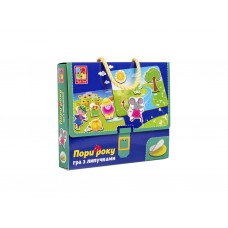 Игра с липучками Какое время года, Vladi Toys VT1302-25