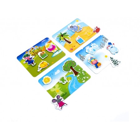 Игра с липучками Какое время года, Vladi Toys VT1302-25