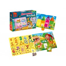 Игра развивающая с липучками Бизи бук Для малышей, Vladi Toys VT1310-07 Игра развивающая с липучками Бизи бук Для малышей, Vladi Toys VT1310-07