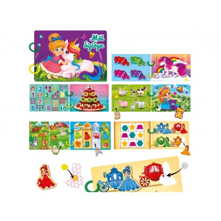 Гра розвиваюча з липучками Бізі бук Для дівчат, Vladi Toys VT1310-09 Гра розвиваюча з липучками Бізі бук Для дівчат, Vladi Toys VT1310-09
