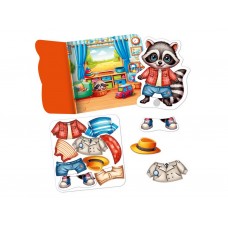 Игра с липучками Енотик, Vladi Toys, набор одежды и фон для переодевания VT1320-02 Игра с липучками Енотик, Vladi Toys, набор одежды и фон для переодевания VT1320-02