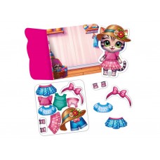 Игра с липучками Котенок, Vladi Toys, набор одежды и фон для переодевания VT1320-03 Игра с липучками Котенок, Vladi Toys, набор одежды и фон для переодевания VT1320-03