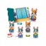 Игра с липучками Зайчик, Vladi Toys, набор одежды и фон для переодевания VT1320-04
