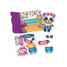 Игра с липучками Пандочка, Vladi Toys, набор одежды и фон для переодевания VT1320-05 Игра с липучками Пандочка, Vladi Toys, набор одежды и фон для переодевания VT1320-05