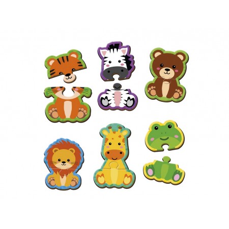 Игра развивающая магнитные пазлы Животные, Vladi Toys, 6 картинок, 12 элементов VT1733-04 Игра развивающая магнитные пазлы Животные, Vladi Toys, 6 картинок, 12 элементов VT1733-04
