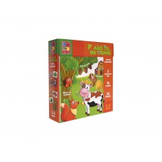Мини-развивашка ассоциации В лесу и на ферме, Vladi Toys VT1804-46
