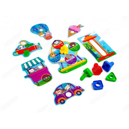 Игра-конструктор Fisher Price, Парк развлечений для малышей, Vladi Toys VT2905-21