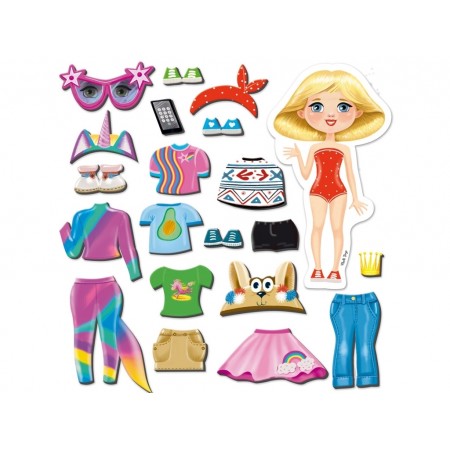 Магнітна гра Trendy girl в папцi, Vladi Toys VT3204-32 Магнітна гра Trendy girl в папцi, Vladi Toys VT3204-32