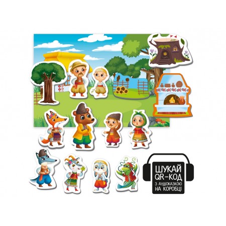 Магнитный театр с аудиосказкой Сказочные голоса Коза-дереза, Vladi Toys VT3206-35 Магнитный театр с аудиосказкой Сказочные голоса Коза-дереза, Vladi Toys VT3206-35