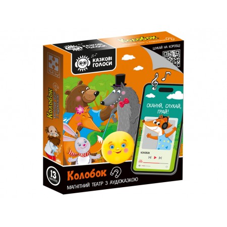 Магнитный театр с аудиосказкой Сказочные голоса Колобок, Vladi Toys VT3206-38