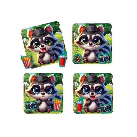 Игра магнитная развивающая Эмоции Енота, Vladi Toys, 10 магнитов VT3220-03