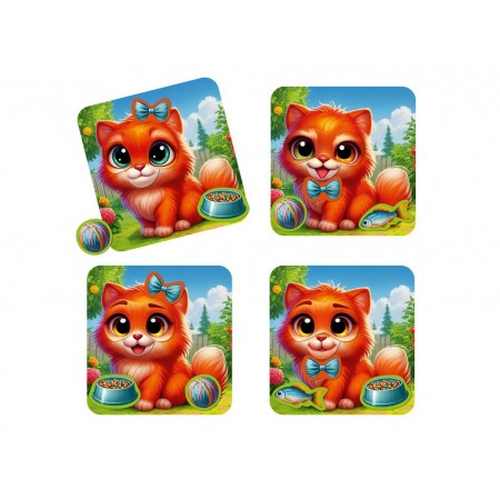 Игра магнитная развивающая Эмоции Котика, Vladi Toys, 11 магнитов VT3220-05