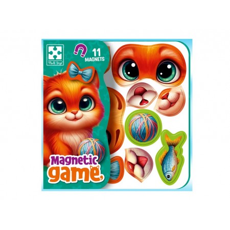 Игра магнитная развивающая Эмоции Котика, Vladi Toys, 11 магнитов VT3220-05