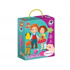 Магнитная одевалка Оливер и Мия, Vladi Toys VT3702-12 Магнитная одевалка Оливер и Мия, Vladi Toys VT3702-12