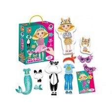 Магнитная игра-одевашка, Family look, 40 элементов, Vladi Toys VT3702-21 Магнитная игра-одевашка, Family look, 40 элементов, Vladi Toys VT3702-21
