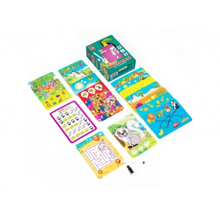 Гра настільна Пиши та витирай, Зоопарк, Vladi Toys VT5010-20 Гра настільна Пиши та витирай, Зоопарк, Vladi Toys VT5010-20