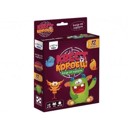 Игра настольная развлекательная, Квест в коробке Монстры, Vladi Toys VT5902-02 Игра настольная развлекательная, Квест в коробке Монстры, Vladi Toys VT5902-02