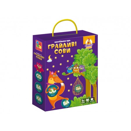 Игра настольная развлекательная, Игривые совы, Вижу слово! Vladi Toys VT8033-08 Игра настольная развлекательная, Игривые совы, Вижу слово! Vladi Toys VT8033-08