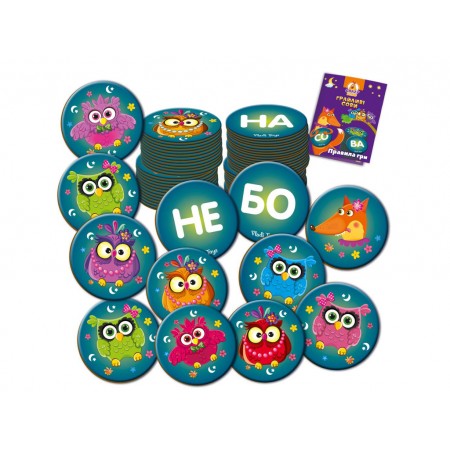Игра настольная развлекательная, Игривые совы, Вижу слово! Vladi Toys VT8033-08 Игра настольная развлекательная, Игривые совы, Вижу слово! Vladi Toys VT8033-08