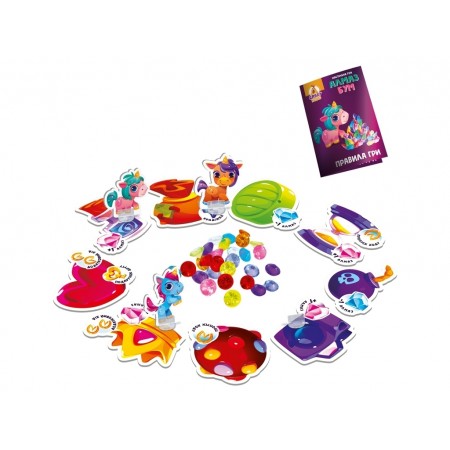 Игра настольная маршрутная, Алмаз бум единорожки, Vladi Toys VT8055-31 Игра настольная маршрутная, Алмаз бум единорожки, Vladi Toys VT8055-31