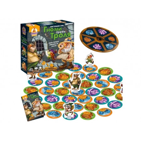 Игра настольная развлекательная, Гномы против тролля, Vladi Toys VT8055-36 Игра настольная развлекательная, Гномы против тролля, Vladi Toys VT8055-36