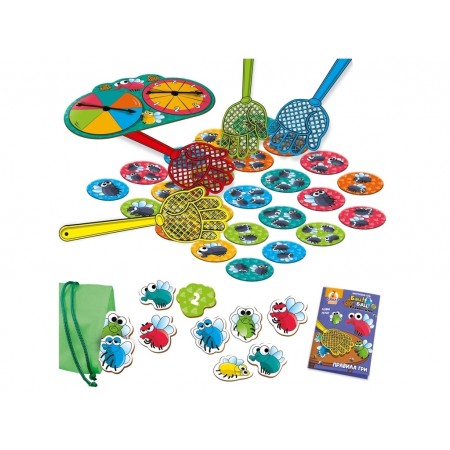 Игра настольная развлекательная, Бац! Бац! Бешеные мухи, Vladi Toys VT8055-37 Игра настольная развлекательная, Бац! Бац! Бешеные мухи, Vladi Toys VT8055-37