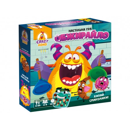 Гра настільна розважальна, Обжирайло, Vladi Toys VT8055-41 Гра настільна розважальна, Обжирайло, Vladi Toys VT8055-41