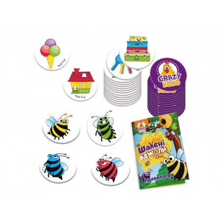 Игра настольная развлекательная, Безумные пчелы, Vladi Toys VT8077-06 Игра настольная развлекательная, Безумные пчелы, Vladi Toys VT8077-06